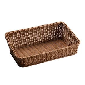Fruit Basket Rustic Snack Bread Tray Serving Tray for Drinks Snacks Fruits - Picture 1 of 6