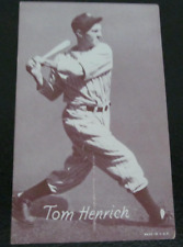 1947-1966 Exhibit Trading Card Tom Henrich pre-owned non-graded