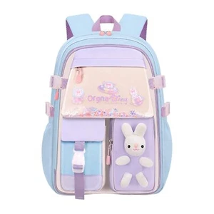 Girls Backpack Elementary School Cute Rabbit Backpack for Kids School Bags La... - Picture 1 of 7