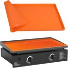 Orange Silicone Grill Cover Griddle Mat Protective Cover for Blackstone 22 Inch
