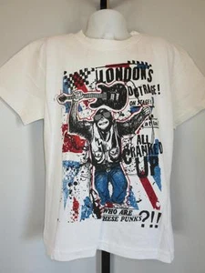 New London Punk Monkey Kids Medium M (5-6) White Shirt - Picture 1 of 1