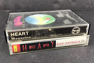 Heart Cassette Tape Lot - Magazine, Bad Animals - Used
