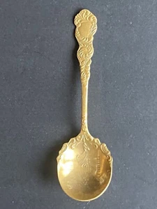 Antique 1896 Brass Spoon 27 Grams - Imagen 1 de 6