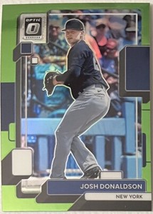 2022 Donruss Optic Lime Green Prizm Josh Donaldson New York Yankees
