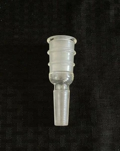 Laboratory Glass 24/40 Outer to 19/38 Inner Reducing Connecting Adapter, Chipped - Picture 1 of 4