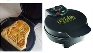 Star Wars Darth Vader Electric Black Waffle Maker - Tested Works - No Box
