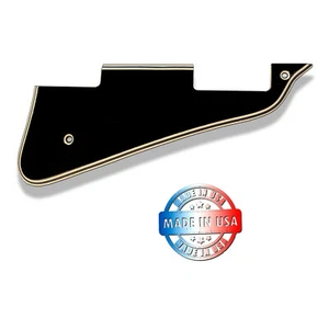 New 5 Ply Wide Bevel Black/Cream Pickguard for Gibson Les Paul With Beveled Gap - Picture 1 of 6