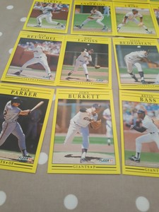 Fleer 1991 San Francisco Giants X 26 Will Clark Gary Carter
