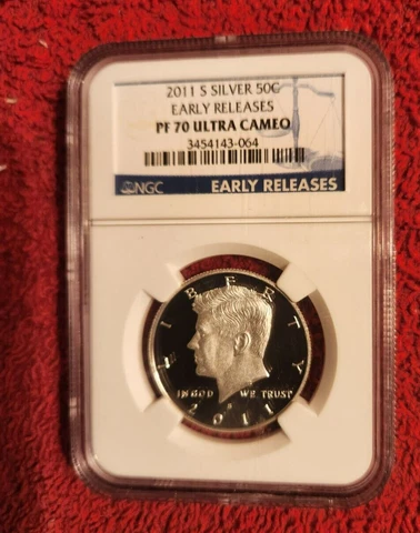 2011 s silver Kennedy half dollar NGC PF 70 Ultra Cameo Early Releases Cover
