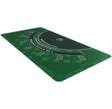 Blackjack Mat 180x90cm - Casino Game - Tabletop - Bullets Playing Cards