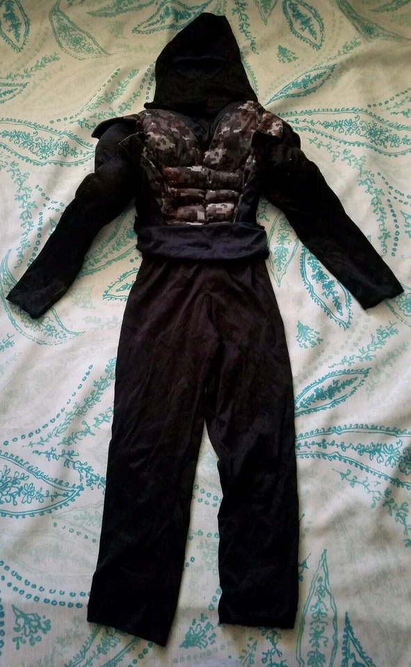 DISFRAZ MUSCULO NINJA NIÑOS HALLOWEEN 🎃 / VESTIR / TALLA NIÑOS 4-5 / Cosplay  Foto 1 de 3