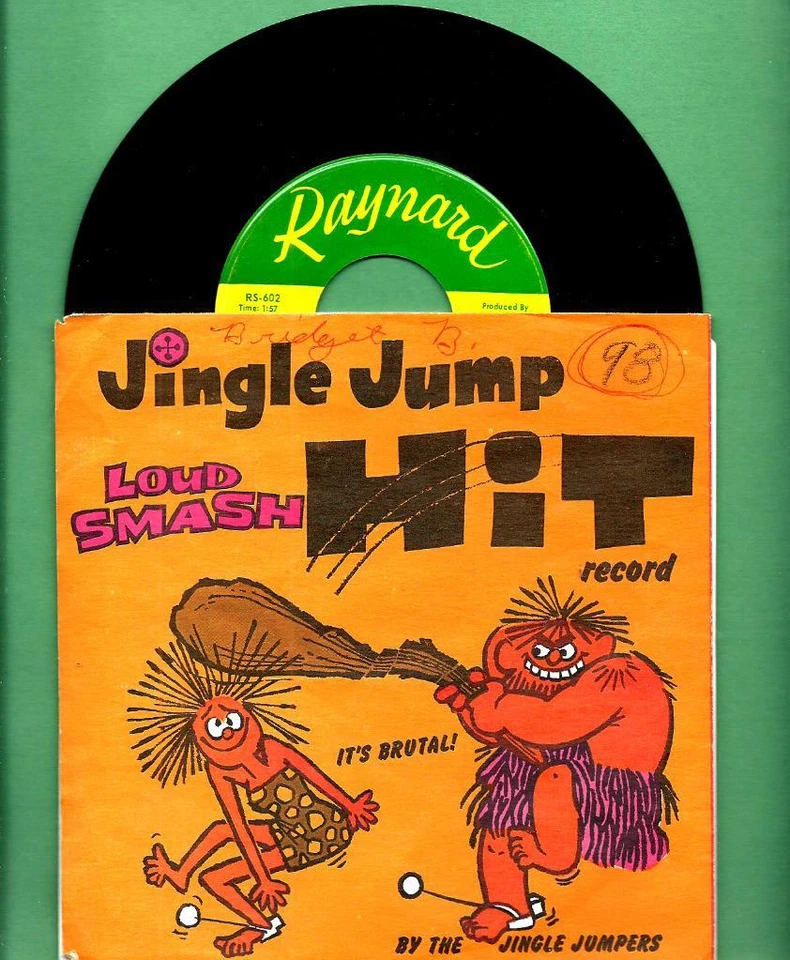 DANNY PEIL TIGERS JINGLE JUMP GROUP GARAGE BOPPER  PICTURE SLEEVE 45 RPM RECORD - Image 1 of 1
