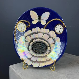 Arabia Finland Birger Kaipiainen Platte mit Schmetterling Vintage Uhr Keramik - Bild 1 von 9