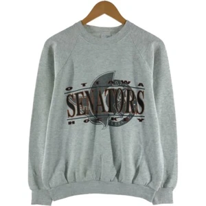 Vintage 90'S Fruit of the Loom Ottawa Senators print sweatshirt made in Cana... - Picture 1 of 9