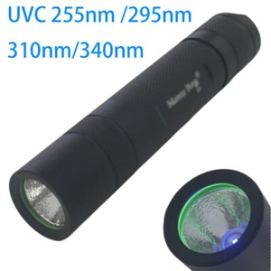 5W 255nm 295nm 340nm UV LED Shortwave Flashlight Mineral Ultraviolet - Picture 1 of 10