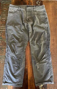KUHL Canvas Hiking Pants Olive Green Patina Dyed Men's Pants Size 36x29.5 - Picture 1 of 12