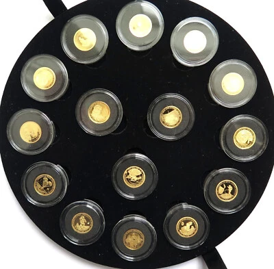 [R3820] Colección de monedas de oro 15x 1/50 OZ Gold 2019 Conquest Of Space Foto 1 de 4