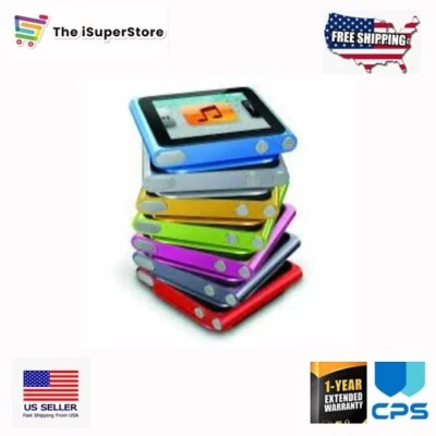 Apple iPod Nano 6th Gen 8GB/ 16GB (Colors) Excellent+ 1 Year CPS Warranty! - Image 1 of 4