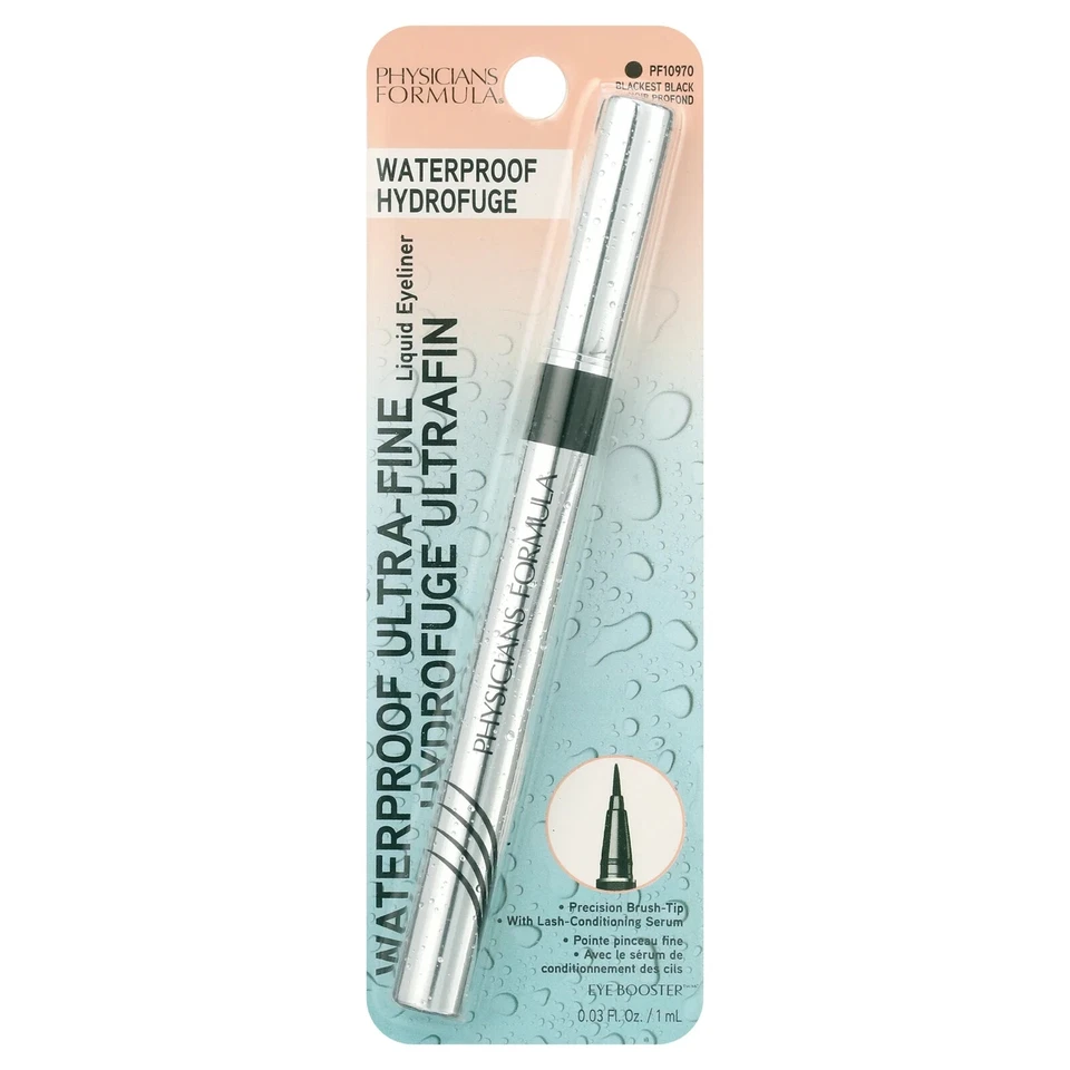 Physicians Formula Waterproof Ultra Fine Liquid Eyeliner Blackest Black Defining - Image 1 of 1