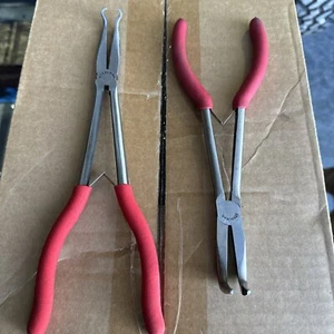 Steelman 11" Bent Angle Needle Nose Pliers - 11” Gripper Pliers-BRAND NEW SET - Picture 1 of 3