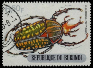 BURUNDI 314 - East African Beetles "Chelorrhina polyphemus" (pb21816) - Picture 1 of 1