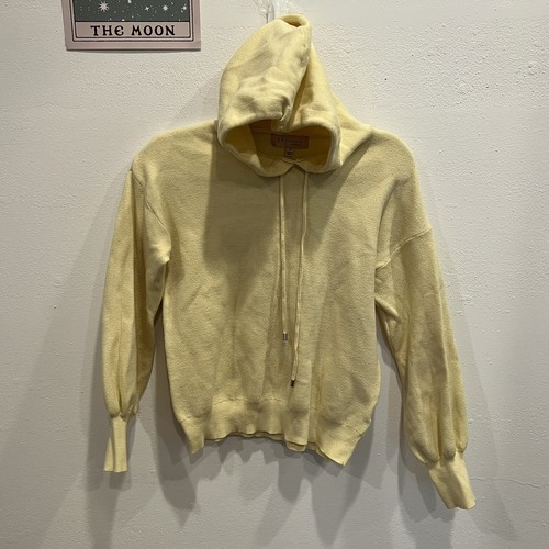 VETEMENTS Felpa con cappuccio Philosophy Republic abbigliamento donna giallo chiaro taglia extra small B6 ottime condizioni