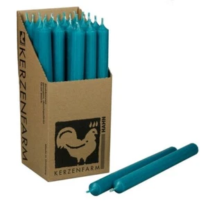 25 Stabkerzen Türkis 250 x 22 mm Kerzenfarm Kerzen Candle - Bild 1 von 2