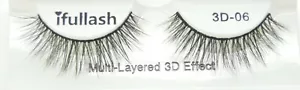 #3D-6, 6,12 pares de pestañas multicapa efecto visón imitado 3D ifulash - Imagen 1 de 3