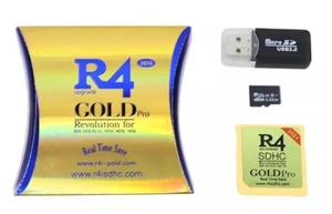 R4 Gold Pro SDHC para DS/3DS/2DS/NDS Revolution Cart 2025 + ¡Juegos de 32 GB para JUGAR! - Imagen 1 de 3