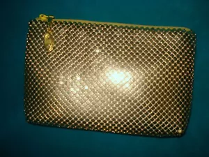 Abendtasche Tasche Metall Netz Gold Pailletten tolle Silvester Nacht Clutch - Bild 1 von 12