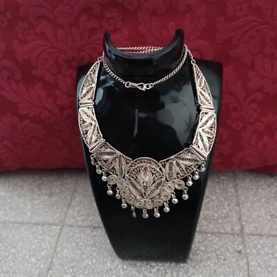 COLLANA FILIGRANA RAME ARGENTATO - Immagine 1 di 4