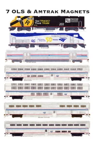 Amtrak Operation Lifesaver P42DC, P42DC #46 & Train 7 magnets Andy Fletcher - Picture 1 of 1