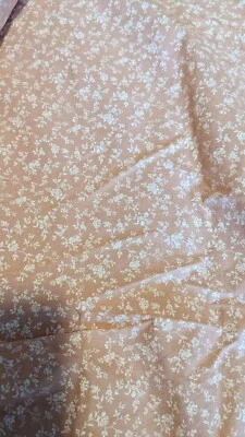 Peach/White Calico Fabric-8yds26" X42" - Image 1 of 3