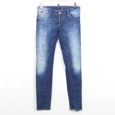 DSQUARED2 Röhrenjeans Röhre Denim Blau Gr. IT 38 DE 32