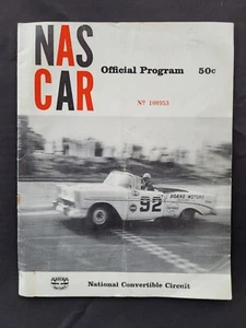 1956 NASCAR Convertible Division Syracuse Mile Program, Curtis Turner Wins - Picture 1 of 15