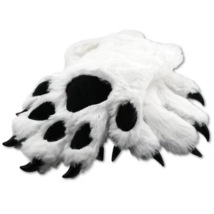 Fursuit Costume Five Finger Paw Gloves with Claws USA SELLER - Picture 1 of 22