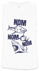 Sharks Nom Men Tank Top Great White Jaws Shark Hunger Hungry Food Pizza Love