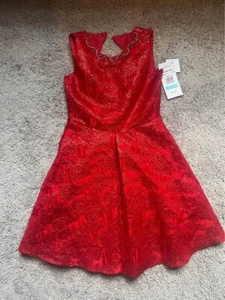 Rare Editions Girls Red Dress Christmas/Party/Special Occasion Size 16 - Picture 1 of 4
