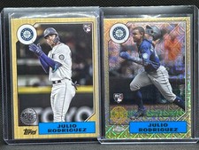 2022 Topps Update 2-Cards Silver Pack & '87 Retro Julio Rodriguez RC - MARINERS