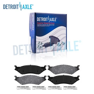 Pastillas de freno delanteras/traseras de cerámica para Ford F-450 F-550 E-550 Super Duty 1999-2004 Foto 1 de 4