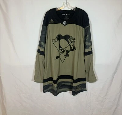 Adidas Pittsburgh Penguins Military Appreciation Salute To Service Jersey Sz 60 - Image 1 of 4