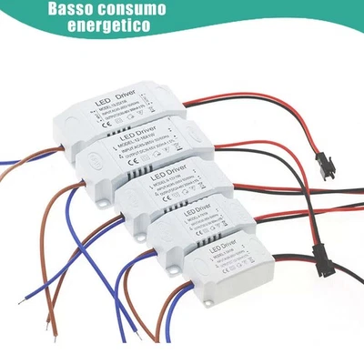 LED Driver 1-3W 4-7W 8-12W 12-18W 36W Netzteil Trafo Transformator AC-DC 300mA - Bild 1 von 4