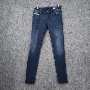 Diesel Industry Jeans Boys 10 Youth Blue Super Slim Skinny Stretch Zip Fly Denim - Picture 1 of 13