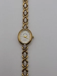 Orologio Diamonique Donna Quarzo Tono Oro Nuovo Batteria Funzionante - Foto 1 di 13
