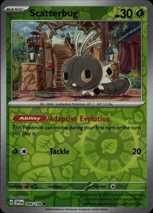 Scatterbug Reverse Holo Common SV01: Scarlet & Violet Base Set 008/198 NM - Picture 1 of 2