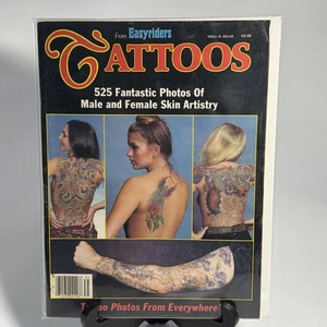 Vintage TATTOOS Easyriders Magazine Issue #1 Biker 80s Tattoo Pinup 1983 VG+ HTF - Picture 1 of 12