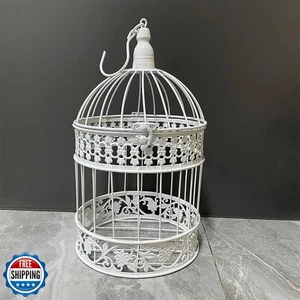 Runde Vogelkäfige Vintage Deko Eisen Vogelkäfig Hochzeitsdeko Blumenkäfig D - Bild 1 von 5