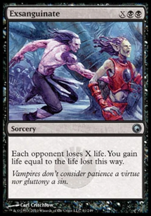 MTG English Exsanguinate NM Normal Scars of Mirrodin - Image 1 of 1