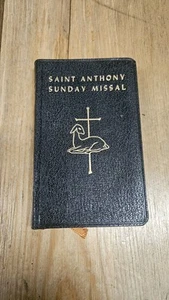 Saint Anthony Sunday Missal 1956 Holy Devotional Mass Book Italy 3" X 5"  - Picture 1 of 8