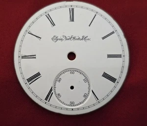 Uhrmachernachlass alte antike Elgin National Watch Company Taschenuhr Zifferblatt - Bild 1 von 2
